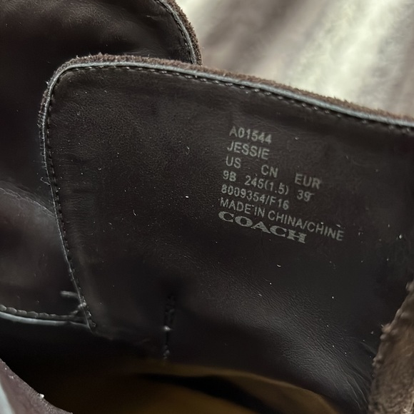 Coach Brown Suede Jessie Booties - Picture 6 of 9